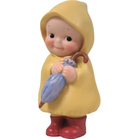 Bisque Kewpie Porcelain resin Doll (Rain Coat)