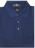 Mens Short Sleeve Pique Polo Shirt ( Navy )