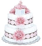 Bloomers Baby Diaper Cakes - Pink Mums with Pink Dots