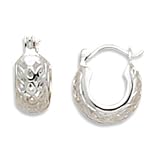 Small Filigree Hoop Earrings