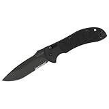 Knife, Rogue Auto, Black. Serrated