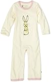 Babysoy Baby-Girls Newborn Janey Baby One Piece Bodysuit, Rabbit/Peony, 3-6