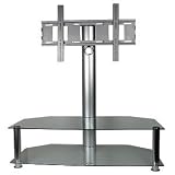 21 to 37 AVS052 Aluminum & Glass LCD/TV Stand (Silver)