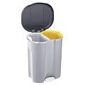 Rotho 7607 Abfalleimer Duo 2 x 27 L