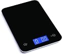 Ozeri Touch Professional Digital Kitchen Scale (17.6 lb Edition), Tempered Glass in Elegant Black