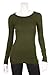Michael Stars Long Sleeve Raw Edge Crew Neck