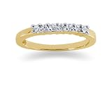0.21 diamond wedding band in 14k Yellow Gold