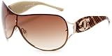 Just Cavalli JC216 Oversized Sunglasses,Shiny Rose Gold Frame/Gradient Brown Lens,one size