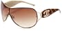Just Cavalli JC216 Oversized Sunglasses,Shiny Rose Gold Frame/Gradient Brown Lens,one size
