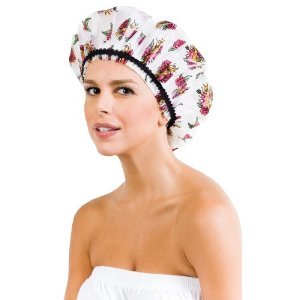 Betty Dain Stylish Design Mold Resistant Shower Cap, The Hipster Collection, 