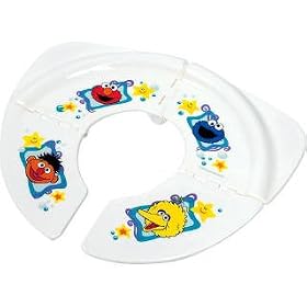 Click here to buy Ginsey Sesame Street Folding Travel Potty Seat by Ginsey.