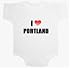 I Love Portland Baby Ultrasoft Onesie