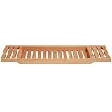 Bamboo Bathtub Caddy. Large Size Will Fit Most Tubs.