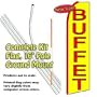 BUFFET Feather Banner Flag Kit (Flag, Pole, & Ground Mt)