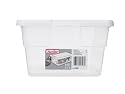 Rubbermaid 1.5 Gallon Shoebox 12-Pack, Clear with White Lid # 2217
