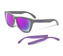 Oakley Frogskins Limited Edition 4-Legged Iridium Sunglasses,Grey & Purple Frame/Violet Lens,one size