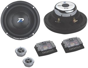 Power Acoustik Sl-6C Silver Edition 6.5-Inch Component Speakers