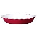 Emile Henry 12-Inch Pie Dish Cerise Red
