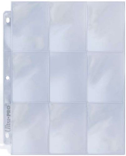 25 Ultra Pro 9 Pocket Page Protectors Fits 3 Ring Binder for Baseball and Other Sports Cards