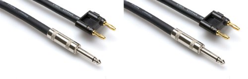 Pair of 2 Brand New Hosa Skj-6100bn 100' Foot 1/4