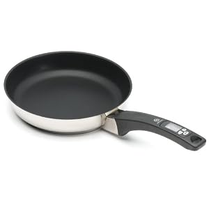 Admetior 26cm Stainless Steel Skillet with removeable digital thermometer by ADMETIOR