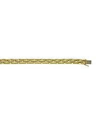 18K Yellow Gold Panther 9.2mm Bracelet 7 Inch