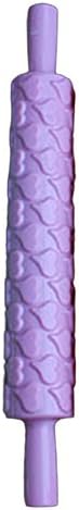 AOHAO Wilton Rolling Pin Daisy Different Patterns Baking Tools Fondant Embossed Mold Cake Decorating