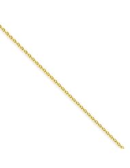 1.2mm, 14 Karat Yellow Gold, Round Wheat Chain - 30 inch