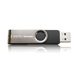 Wintec Filemate 4 GB Swivel USB Drive - Black