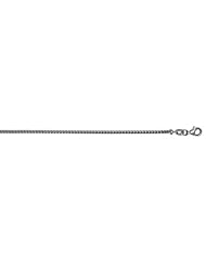 14K White Gold Franco 2mm Necklace 18 Inch