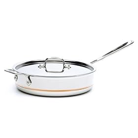 All-Clad Copper-Core 5 qt. Saute Pan with Lid 6405-SS