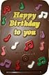 "Happy Birthday" Sweet Greeting Milk Chocolate Card
