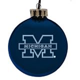 Michigan Wolverines 4 Laser Etched Ornament