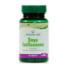 Natures Aid Soya Isoflavones - 50mg Non-GM (prov Genistein, Daidzein & Glycitein) 90 Tablets