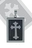 Cross Pendant Floral Irish Celtic Trinity Jewelry Pendants 316L Stainless Steel Fiber (18"adj 20" inches) Silk Necklace Reinforced