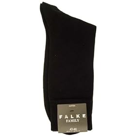 Black Cotton Family Socks by Falke