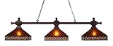 Landmark 770-3-MB-A Santa Fe 3-Light Billiard Light, 14-Inch, Mission Bronze