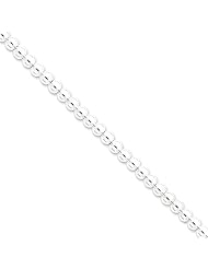 .925 Sterling Silver 6.10mm Hollow Beaded Box Chain