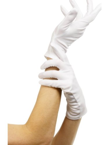 Handschuhe Micky Maus wei� kurz Frauengr��e