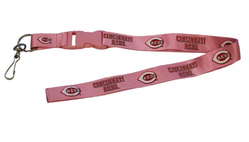 MLB Cincinnati Reds Lanyard, Pink