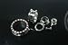 Stainless Steel Screw-on Plugs With Red/Clear CZ 12mm - Sold As A Pair