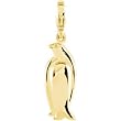 14K Yellow Gold Penguin Charm