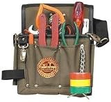 Graintex Electricians Pouch 600D Nylon with Leather - 6 Pocket