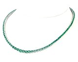 14K 13.20 CTW Emerald Necklace