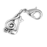 Charms Anhänger für Bettelarmband Notenschlüssel und Note