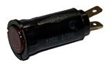 Leecraft #32-1311T 115V 1/3 Watt Red Neon Panel Lamp for 1/2 Hole Snaplite