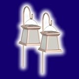 paradise garden lighting --Super Bright Solar Light 2 Pack GL23556-SG2 -Stone Gray