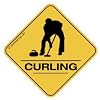 CURLER, CURLING CROSSING #2 Aufkleber Autoaufkleber