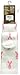 Prestige Medical 386 Fashion Compression Socks, Pink Ribbon White