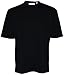 Match Play Men's Hang Cool S/S Mock Neck Golf Shirts for Bobby D Collection (Black, L)